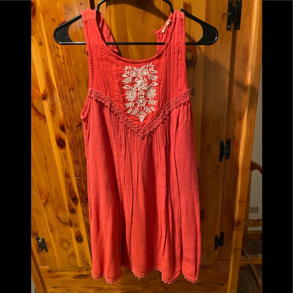 Coral Hollister Shift Dress Size Medium